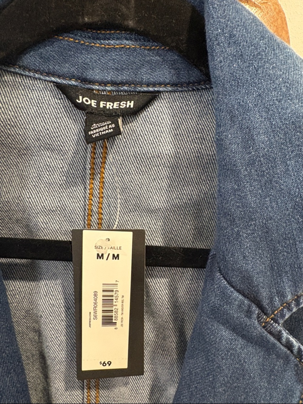 NWT Joe Fresh Blue Denim Blazer Jacket - Picture 2 of 3